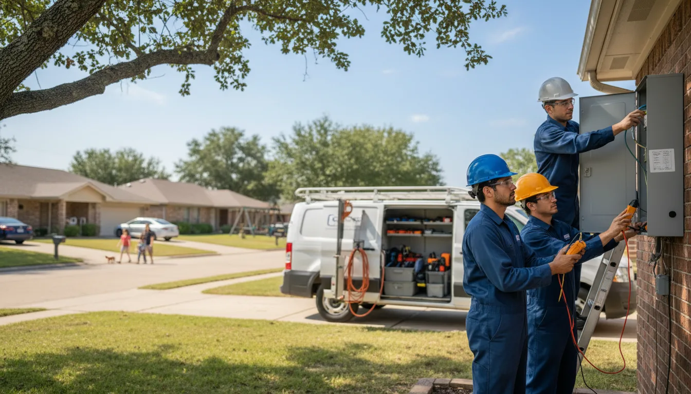 Certified electrician providing emergency electrical services in Johnson, NE